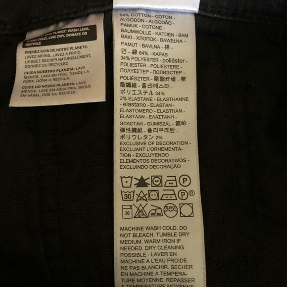 Levi’s 720 High Rise Super Skinny Jeans Size 31 Dark Black Ankle Length Denim - Picture 13 of 15